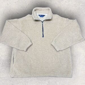 Vtg 90s Penfield 1/4 Zip Fleece Jacket Pockets Men's Size Medium‎ Oversized